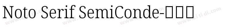 Noto Serif SemiConde字体转换